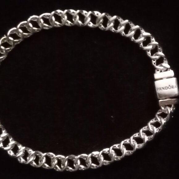 PANDORA TIMELESS PAVE CUBAN CHAIN BRACELET! NEW IN THE BOX! - Picture 14 of 16
